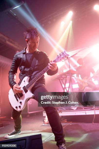 Jerry Horton of the band Papa Roach performs at Mercury Ballroom on April 24, 2018 in Louisville, Kentucky.