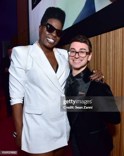 Leslie Jones and Christian Siriano attend the 2018 TIME 100 Gala at Jazz at Lincoln Center on April 24, 2018 in New York City.