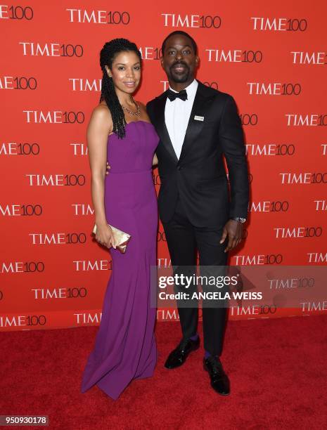 Actors Susan Kelechi Watson and Sterling K. Brown attend the TIME 100 Gala celebrating its annual list of the 100 Most Influential People In The...