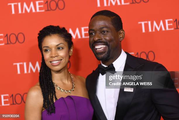 Actors Susan Kelechi Watson and Sterling K. Brown attend the TIME 100 Gala celebrating its annual list of the 100 Most Influential People In The...