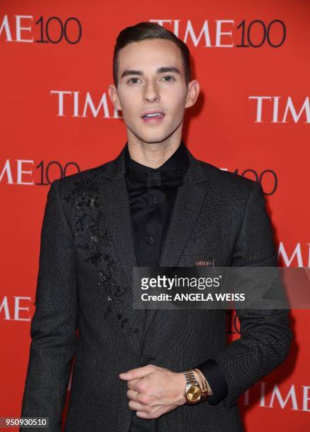 Adam Rippon attends the TIME 100 Gala celebrating its annual list of the 100 Most Influential People In The World at Frederick P. Rose Hall, Jazz at...