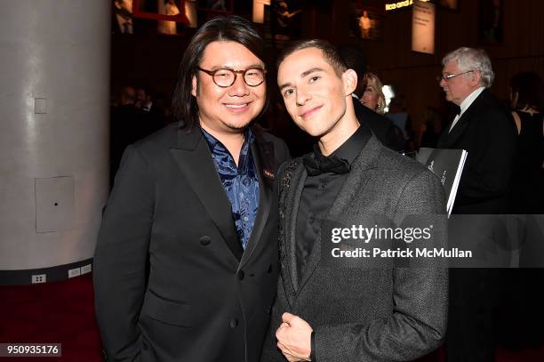 Kevin Kwan and Adam Rippon attend the 2018 TIME 100 Gala at Jazz at Lincoln Center on April 24, 2018 in New York City.