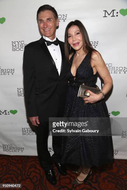 Gary Rumbough and Jane Scher attend NYC Mission Society's 2018 Champions for Children gala on April 24, 2018 in New York City.