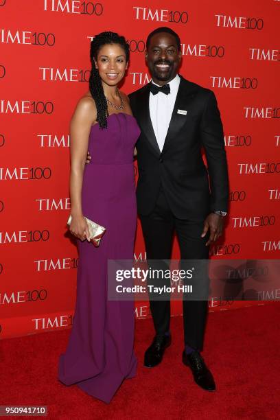 Susan Kelechi Watson and Sterling K. Brown attend the 2018 Time 100 Gala at Frederick P. Rose Hall, Jazz at Lincoln Center on April 24, 2018 in New...