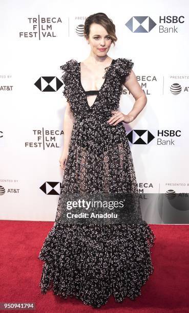 Rachel McAdams attends a screening of 'Disobedience' during the Tribeca Film Festival at the BMCC Tribeca PAC in New York, United States on April 24,...