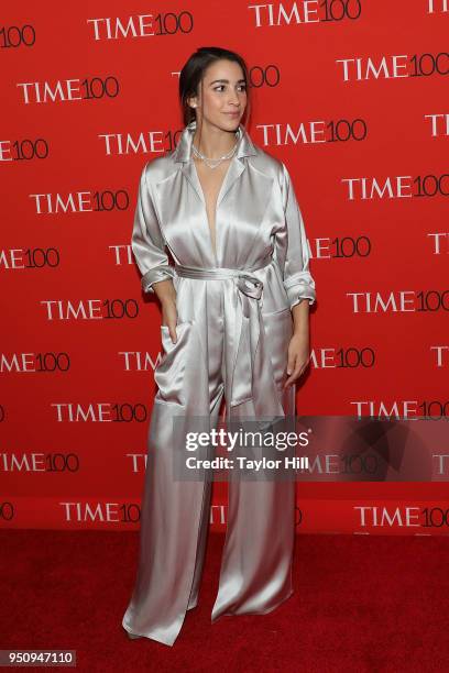 Aly Raisman attends the 2018 Time 100 Gala at Frederick P. Rose Hall, Jazz at Lincoln Center on April 24, 2018 in New York City.