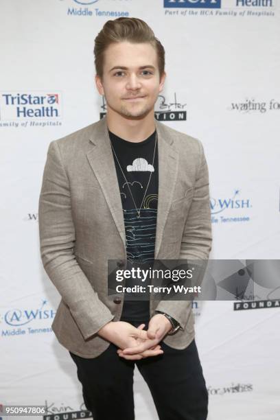 Artist Hunter Hayes attends the 17th annual Waiting for Wishes celebrity dinner at The Palm on April 24, 2018 in Nashville, Tennessee.