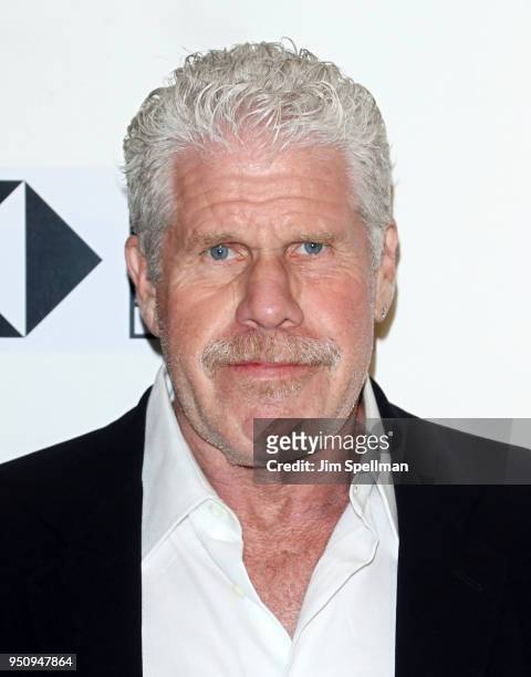 Actor Ron Perlman attends the "Disobedience" premiere during the 2018 Tribeca Film Festival at BMCC Tribeca PAC on April 24, 2018 in New York City.