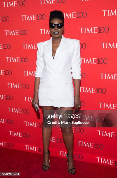 Comedian Leslie Jones attends the 2018 Time 100 Gala at Frederick P. Rose Hall, Jazz at Lincoln Center on April 24, 2018 in New York City.