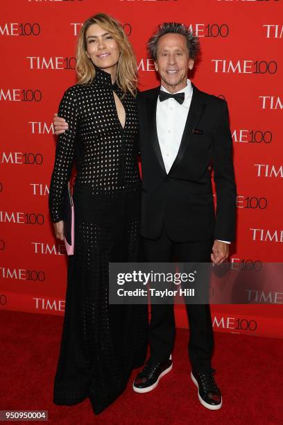 Veronica Smiley and Brian Grazer attend the 2018 Time 100 Gala at Frederick P. Rose Hall, Jazz at Lincoln Center on April 24, 2018 in New York City.