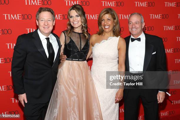 Michael Feldman, Savannah Guthrie, Hoda Kotb, and Joel Schiffman attend the 2018 Time 100 Gala at Frederick P. Rose Hall, Jazz at Lincoln Center on...