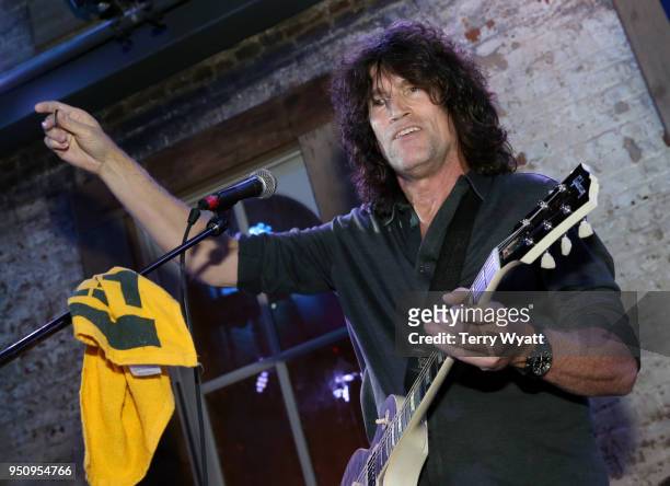 Guitartist Tommy Thayer plays the 17th annual Waiting for Wishes celebrity dinner at Whiskey Row Nashville on April 24, 2018 in Nashville, Tennessee.