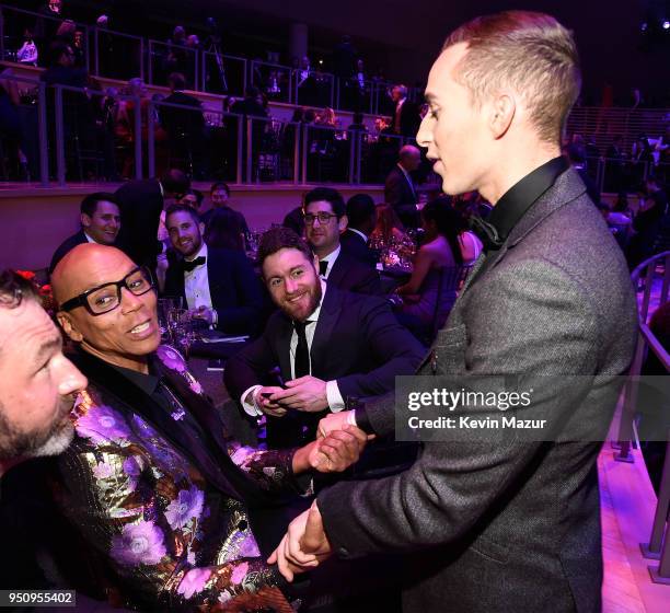 RuPaul and Adam Rippon attend the 2018 Time 100 Gala at Jazz at Lincoln Center on April 24, 2018 in New York City.Ê