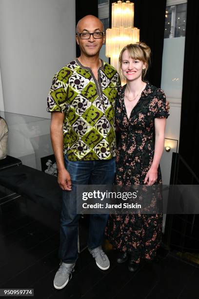 Colin Grant and Lauren Hutchinson attend Tribeca Film Festival World Premiere Party for the Virtual Reality Experience "The Day the World Changed"...