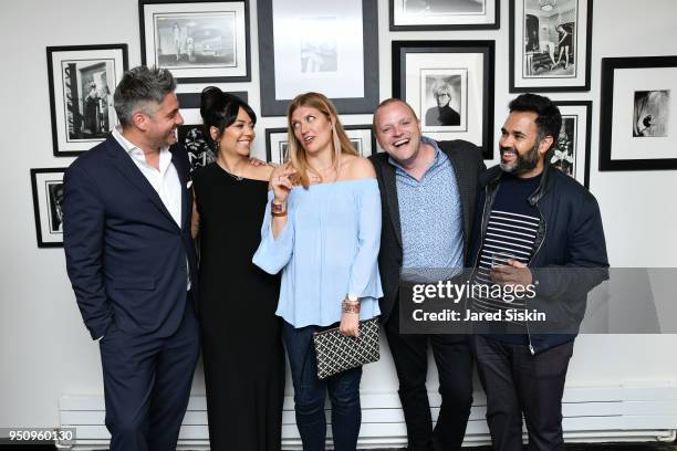 Nathan Brown, Jennifer Tiexiera, Beatrice Fihn, Tom Lofthouse and Gabo Arora attend Tribeca Film Festival World Premiere Party for the Virtual...