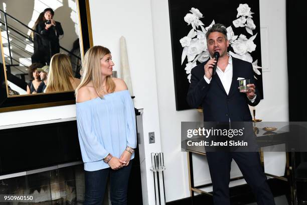 Beatrice Fihn and Nathan Brown attend Tribeca Film Festival World Premiere Party for the Virtual Reality Experience "The Day the World Changed"...