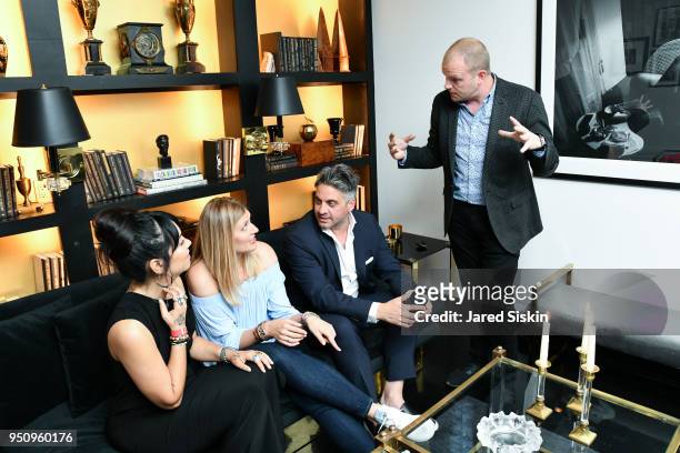 Jennifer Tiexiera, Beatrice Fihn, Nathan Brown and Tom Lofthouse attend Tribeca Film Festival World Premiere Party for the Virtual Reality Experience...