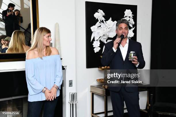 Beatrice Fihn and Nathan Brown attend Tribeca Film Festival World Premiere Party for the Virtual Reality Experience "The Day the World Changed"...