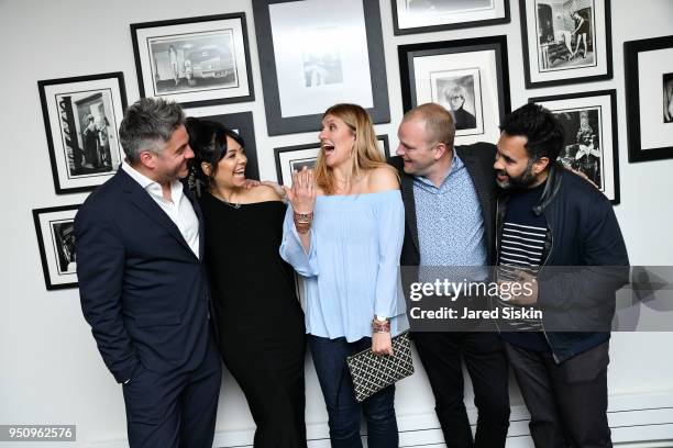 Nathan Brown, Jennifer Tiexiera, Beatrice Fihn, Tom Lofthouse and Gabo Arora attend Tribeca Film Festival World Premiere Party for the Virtual...