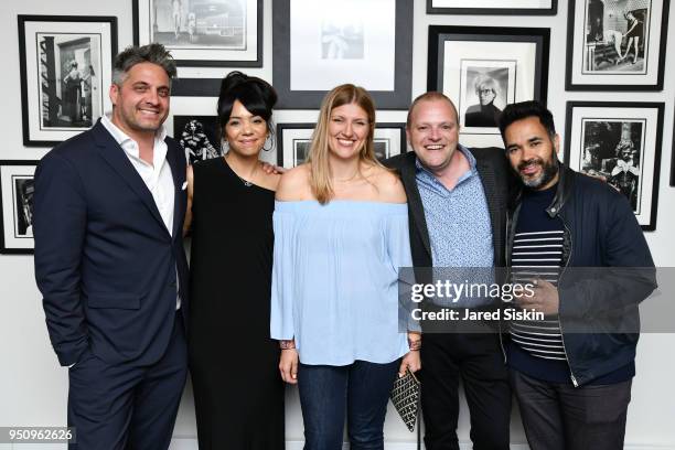 Nathan Brown, Jennifer Tiexiera, Beatrice Fihn, Tom Lofthouse and Gabo Arora attend Tribeca Film Festival World Premiere Party for the Virtual...