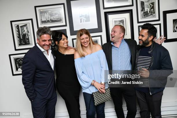 Nathan Brown, Jennifer Tiexiera, Beatrice Fihn, Tom Lofthouse and Gabo Arora attend Tribeca Film Festival World Premiere Party for the Virtual...