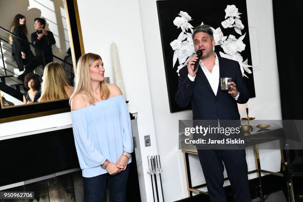 Beatrice Fihn and Nathan Brown attend Tribeca Film Festival World Premiere Party for the Virtual Reality Experience "The Day the World Changed"...