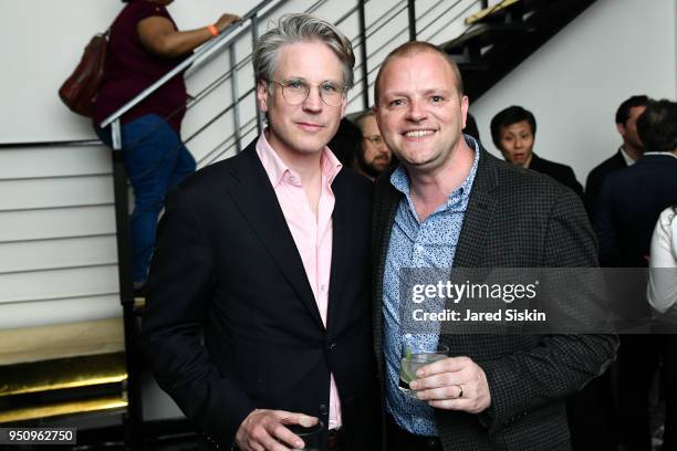 Benjamin De Wit and Tom Lofthouse attend Tribeca Film Festival World Premiere Party for the Virtual Reality Experience "The Day the World Changed"...