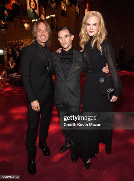 Keith Urban, Adam Rippon and Nicole Kidman attend the 2018 Time 100 Gala at Jazz at Lincoln Center on April 24, 2018 in New York City.Ê