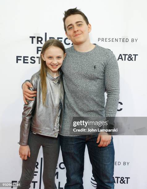 Willow McCarthy and Sam McCarthy attend "All These Small Moments" during the 2018 Tribeca Film Festival at SVA Theater on April 24, 2018 in New York...