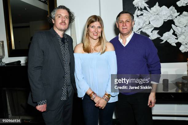 Cannon Hersey, Beatrice Fihn and Craig Hatkoff attend Tribeca Film Festival World Premiere Party for the Virtual Reality Experience "The Day the...