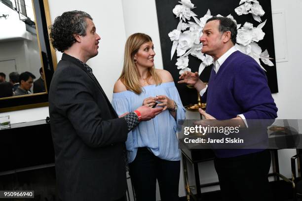 Cannon Hersey, Beatrice Fihn and Craig Hatkoff attend Tribeca Film Festival World Premiere Party for the Virtual Reality Experience "The Day the...