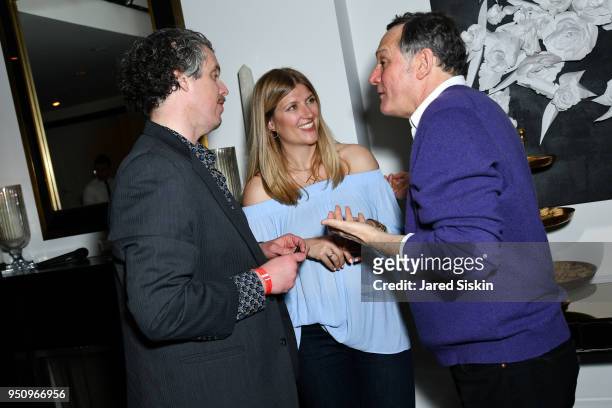 Cannon Hersey, Beatrice Fihn and Craig Hatkoff attend Tribeca Film Festival World Premiere Party for the Virtual Reality Experience "The Day the...