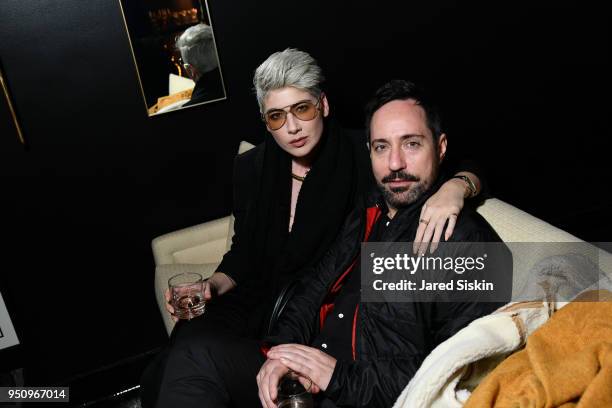 Whitney Fierce and Robert Delong attend Tribeca Film Festival World Premiere Party for the Virtual Reality Experience "The Day the World Changed"...