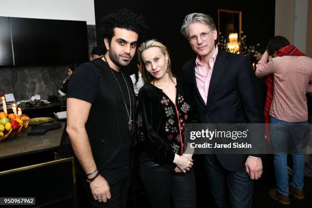 Wael Deek, Tekla Vack and Benjamin De Wit attend Tribeca Film Festival World Premiere Party for the Virtual Reality Experience "The Day the World...