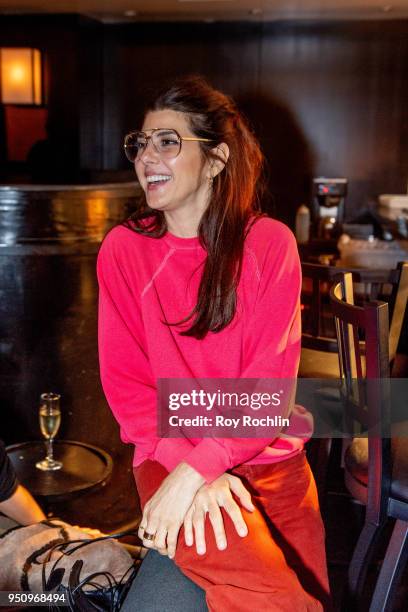 Marisa Tomei attends the 2018 Tribeca Film Festival After-Party for Disobedience at Distilled NY on April 24, 2018 in New York City.