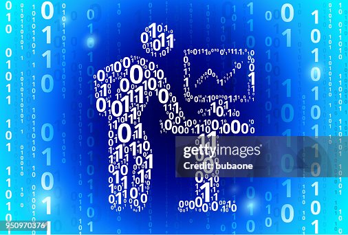 Viewing Charts Binary Code Blue Vector Pattern Background High-Res ...