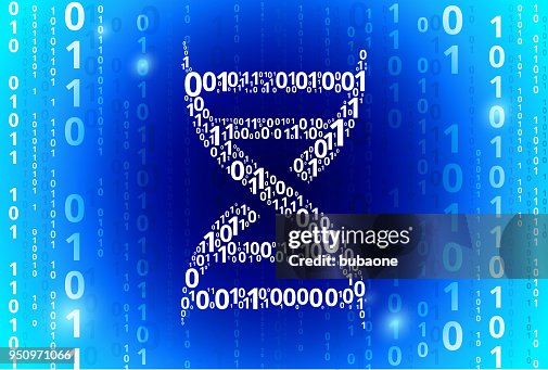 DNA Strand Binary Code Blue Vector Pattern Background DNA Strand Binary Code Blue Vector Pattern Background