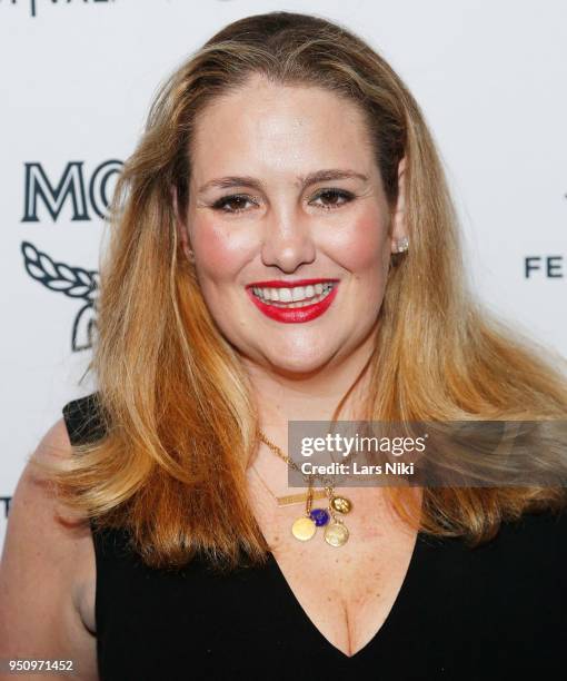 Gillian Hearst attends the 2018 Tribeca Studios and MCM Sneak Preview Of Women's Hip Hop At Public Hotel on April 24, 2018 in New York City.