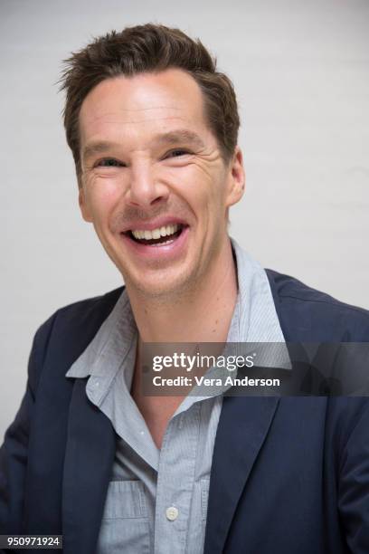 Benedict Cumberbatch at the "Patrick Melrose" Press Conference at the Four Seasons Hotel on April 24, 2018 in Beverly Hills, California.