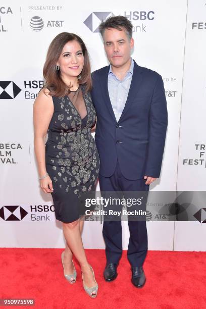 Frida Torresblanco and Sebastian Lelio attend the "Disobedience" premiere during the 2018 Tribeca Film Festival at BMCC Tribeca PAC on April 24, 2018...