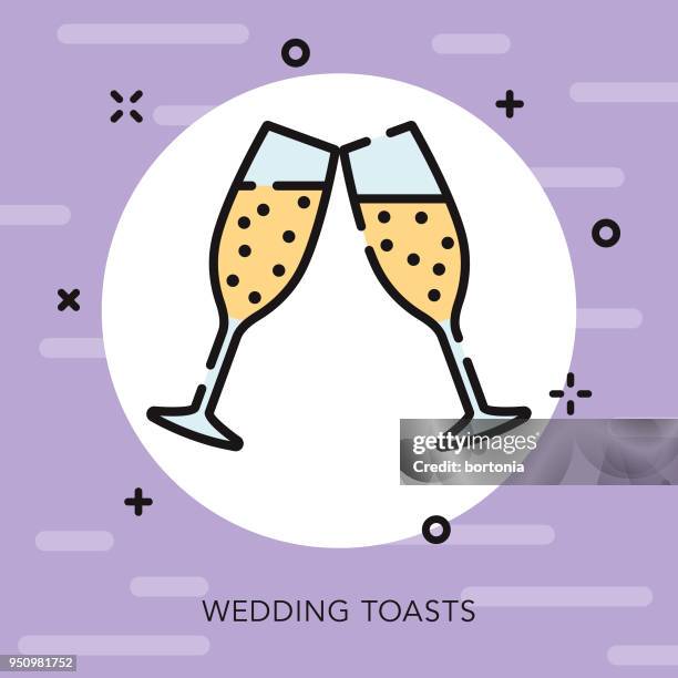 popups öffnen übersicht hochzeit-symbol - symbol mit offenem umriss stock-grafiken, -clipart, -cartoons und -symbole