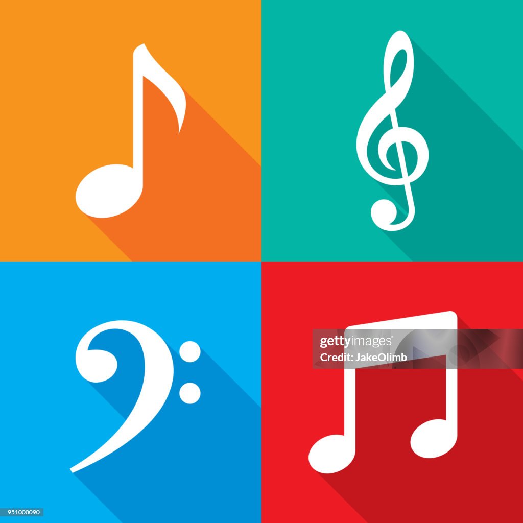 Music Note Icon Set