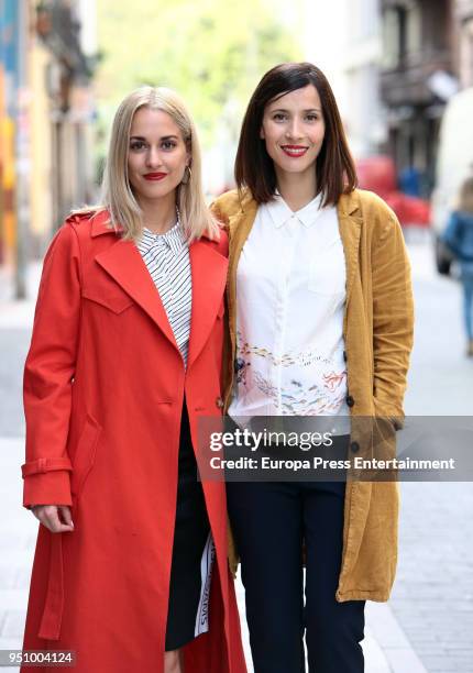 Silvia Alonso and Barbara Goenaga attend the 'Hacerse Mayor Y Otros Problemas' photocall on April 24, 2018 in Madrid, Spain.