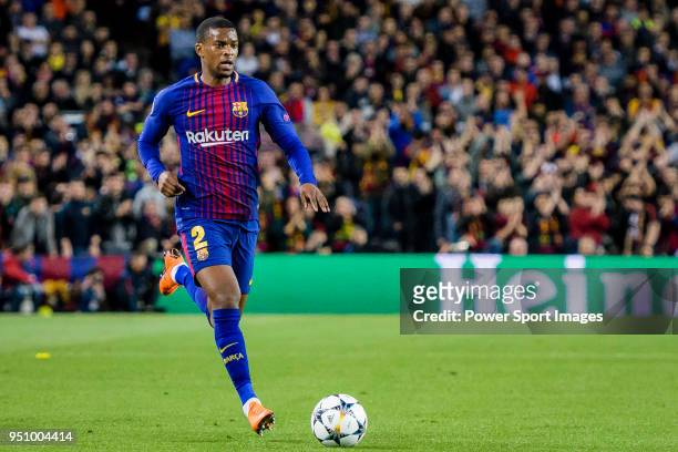 Nelson Cabral Semedo of FC Barcelona in action during the UEFA Champions League 2017-18 quarter-finals match between FC Barcelona and AS Roma at Camp...