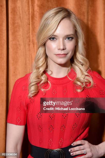 Actress Caitlin Mehner attends the after party for "Nigerian Prince" hosted by AT&T at Magic Hour Rooftop Bar & Lounge during the 2018 Tribeca Film...