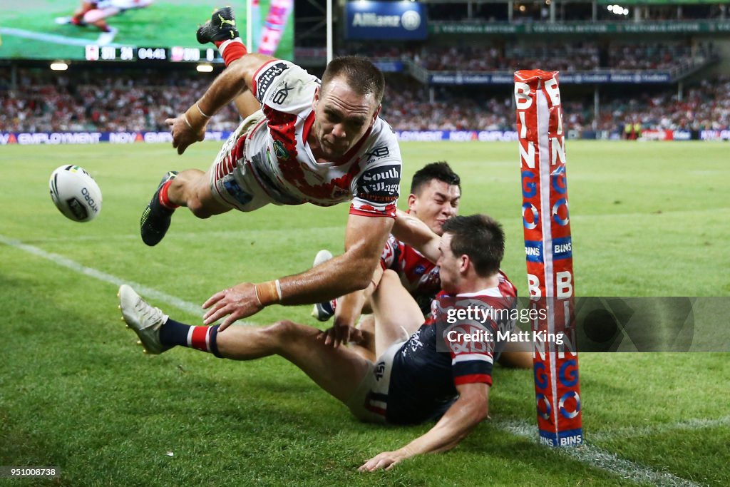 NRL Rd 8 - Dragons v Roosters