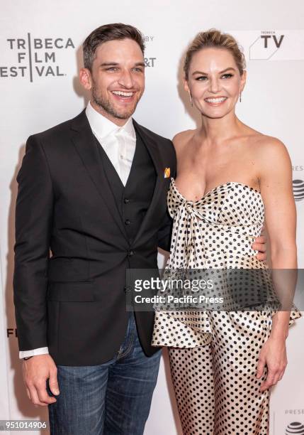 Evan Jonigkeit, Jennifer Morrison attend the screening of 'Fabled' at Tribeca TV: Indie Pilots during the 2018 Tribeca Film Festival at Cinepolis...