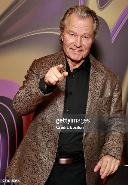 Jury member of the main competition actor John Savage attends at Moscow's Film Festival photocall in Oktyabr Cinema Hall on April 24, 2018 in Moscow,...