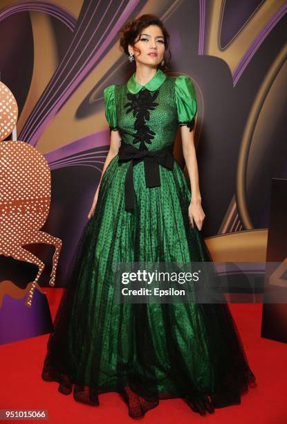 Actress Blanca Blanco attends at Moscow's Film Festival photocall in Oktyabr Cinema Hall on April 24, 2018 in Moscow, Russia.