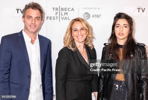 Yuval Shafferman, Danna Stern and Dana Idisis, attends the screening of 'On the Spectrum' at Tribeca TV: Indie Pilots during the 2018 Tribeca Film...